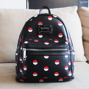 *NEW* LOUNGEFLY POKEMON MINI BACKPACK - POKE BALL